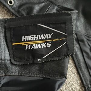 Black Leather chaps with Zipper